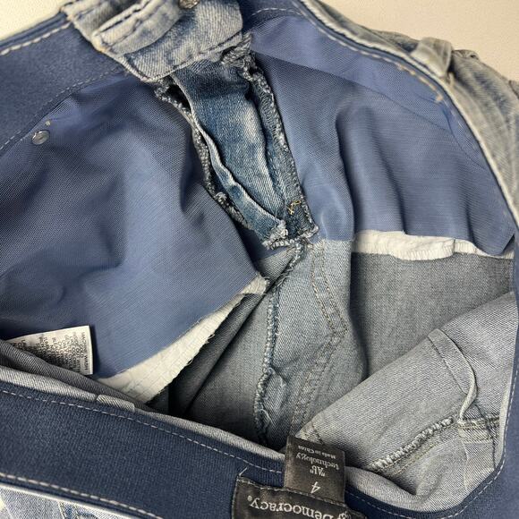 Democracy “Ab”solution Tummy Control Denim Midi Skirt Medium Light Wash Size 4 - Picture 8 of 16